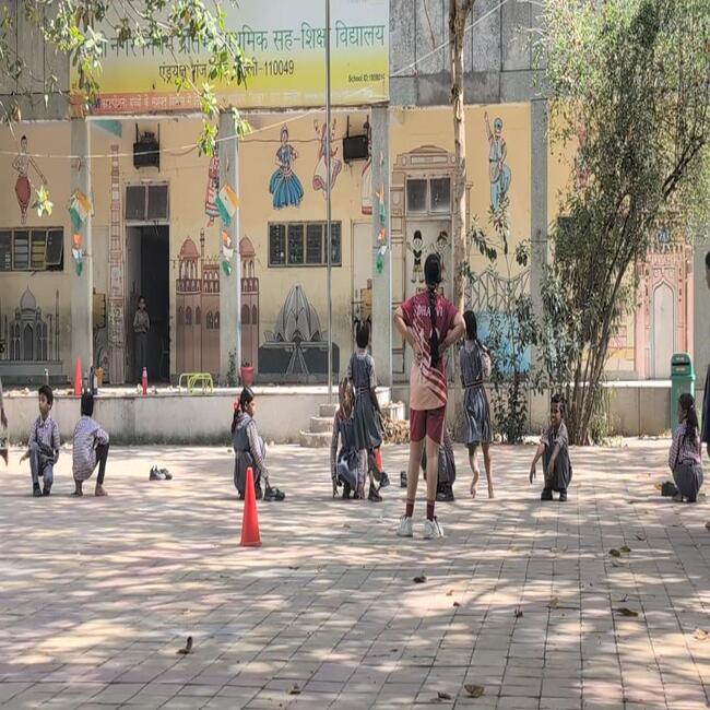Citizenship Programme initiative: Students conduct sports lessons at nearby municipal school